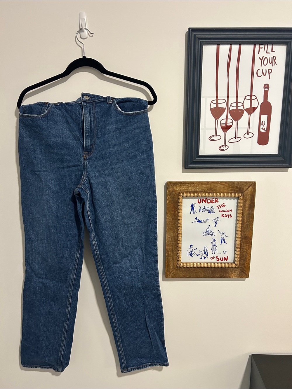 Curve Love 90s Straight Ultra High-Rise Classic Blue Jeans